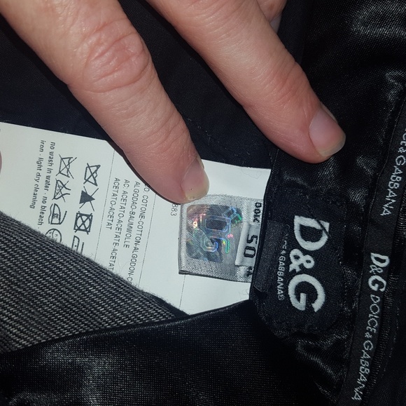 Dolce&Gabbana|Black Denim Trouser Pants|Sz 50 - Picture 4 of 4